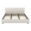 Artiss Bed Frame King Size Gas Lift Beige VILA
