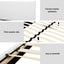 Bed Frame Queen Size White NEO