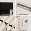 Queen Upholstered Bed Frame with Shelf Storage Drawers Charging Station Mood Lighting Linen
