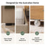 Queen Upholstered Bed Frame with 3 Storage Drawers Wingback Headboard Heavy Duty Metal Platform Base