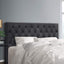Artiss Bed Head Headboard King Size Fabric - CAPPI Charcoal