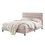 Queen Bed Frame with Storage Adjustable Headboard Platform Base Linen Fabric Charging Ports