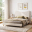 Artiss Queen Bed Frame with Boucle Headboard, Beige, 300kg Capacity