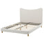Artiss Queen Bed Frame with Boucle Headboard, Beige, 300kg Capacity