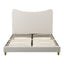 Artiss Queen Bed Frame with Boucle Headboard, Beige, 300kg Capacity