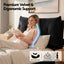 Queen Bed Frame with Horizontal Gas Lift Storage with LED Light USB Type-C Charging Station Black Velvet