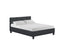 Artiss Tino Bed Frame Double Size Charcoal Fabric