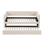 Artiss Single Daybed with Trundle, Boucle Upholstered Bed Frame Guest Bed