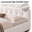 Artiss King Bed Frame with Charging, LED Lights & Tufted Headboard