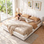 Artiss Queen Bed Frame with Charging, LED Lights & Tufted Headboard