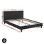 BedStory Queen Bed Frame Mattress Set Platform Upholstered Hybrid Pocket Coil