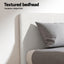 Single Bed Frame with Hybrid Mattress Set 30cm Medium Firm Platform Headboard Boucle Upholstered Pocket Coil for Pressure Relief