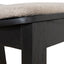 Black Bar Stool - Grey Seat