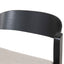 Black Bar Stool - Grey Seat