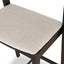 Black Bar Stool - Grey Seat