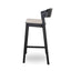 Black Bar Stool - Grey Seat