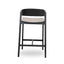 Black Bar Stool - Grey Seat