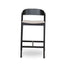 Black Bar Stool - Grey Seat