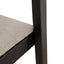 Black Bar Stool - Grey Seat