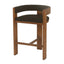 Brown ELM Barstool - Black