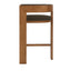 Brown ELM Barstool - Black