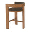 Brown ELM Barstool - Black