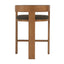 Brown ELM Barstool - Black