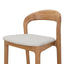 65cm Natural Bar Stool - Beige (Set of 2)