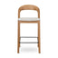 65cm Natural Bar Stool - Beige (Set of 2)