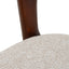 65cm Dark Brown Bar Stool - Beige (Set of 2)