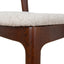 65cm Dark Brown Bar Stool - Beige (Set of 2)