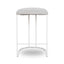 65cm White Bar Stool - Clay Grey (Set of 2)