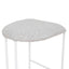 65cm White Bar Stool - Clay Grey (Set of 2)