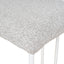 65cm White Bar Stool - Clay Grey (Set of 2)