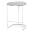 65cm White Bar Stool - Clay Grey (Set of 2)