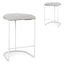 65cm White Bar Stool - Clay Grey (Set of 2)