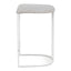 65cm White Bar Stool - Clay Grey (Set of 2)