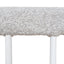 65cm White Bar Stool - Clay Grey (Set of 2)