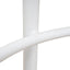 65cm White Bar Stool - Clay Grey (Set of 2)