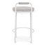 65cm White Bar Stool - Clay Grey (Set of 2)