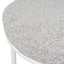 65cm White Bar Stool - Clay Grey (Set of 2)
