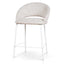 White Bar Stool - Pale Beige (Set of 2)