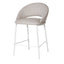 White Bar Stool - Pale Beige (Set of 2)