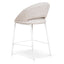 White Bar Stool - Pale Beige (Set of 2)