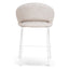 White Bar Stool - Pale Beige (Set of 2)