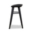 65cm Bar Stool - Full Black