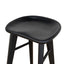 65cm Bar Stool - Full Black