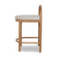 66cm Natural Bar Stool - Pale Beige