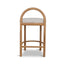 66cm Natural Bar Stool - Pale Beige