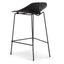 65cm Bar Stool - Full Black